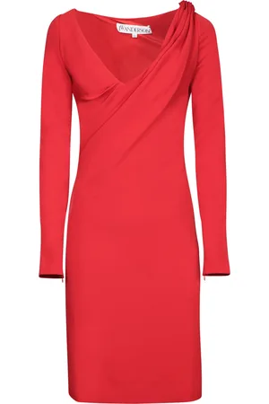 J.W.Anderson J. W. Anderson V-neck Ruched Midi Dress