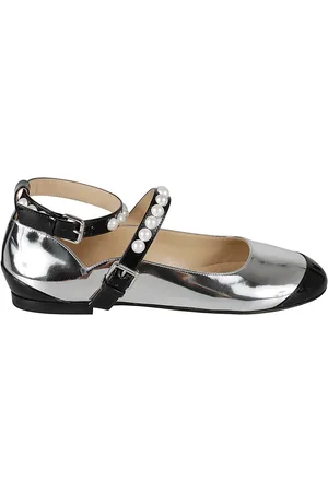 Mach & Mach Bicolor Pearl Ballerinas
