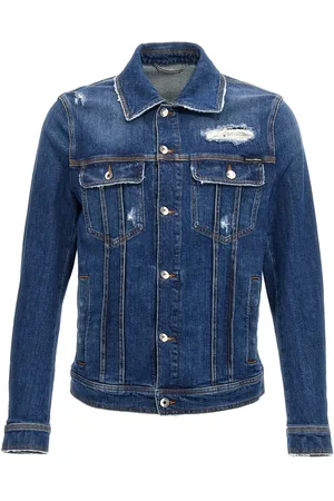 Dolce & Gabbana Denim Jacket With Used Effect