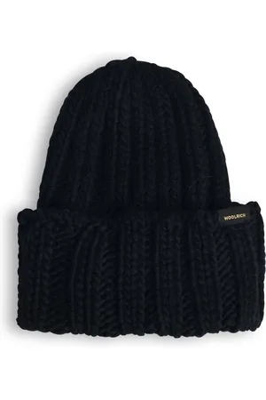 Woolrich Logo Patch Turn-up Hem Beanie
