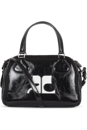 Courrèges Reedition Bowling Zip-up Top Handle Bag