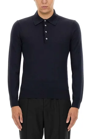 Tom Ford Long-sleeved Knitted Polo Shirt