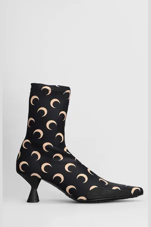 Marine Serre All-over Logo Detailed Pointed-toe Boots