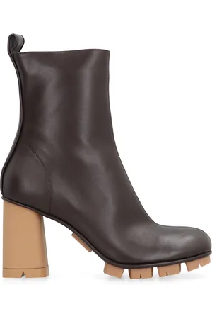 Bottega Veneta Shore Leather Ankle Boots