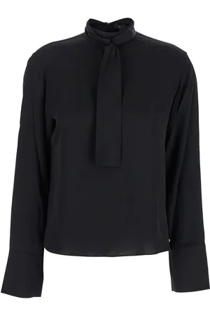 THEORY Blouse With Scarf In Silk Woman