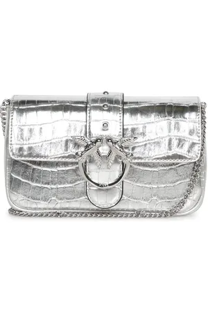 Pinko Silver Love Pocket Bag