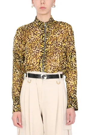 Givenchy Animal Print Zipped Shirt
