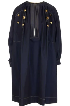 Givenchy Button Detailed Midi Dress