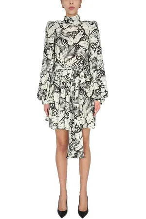 Saint Laurent Floral Printed Mini Dress