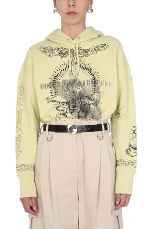 Givenchy Graphic Printed Cropped Hoodie