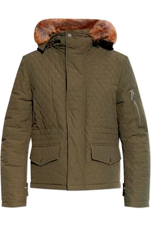 Burberry Bomber Long Sleeved Quilted Hooded Jacket