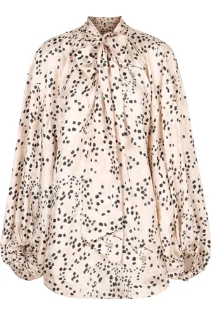 ZIMMERMANN Billow Printed Silk Blouse