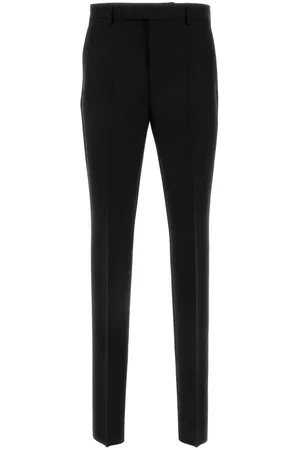 VERSACE Black Wool Blend Pant
