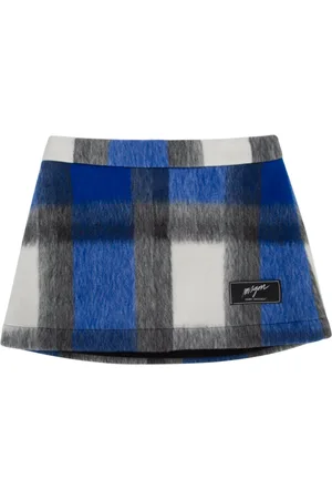 Msgm Check Cloth Mini Skirt Girl