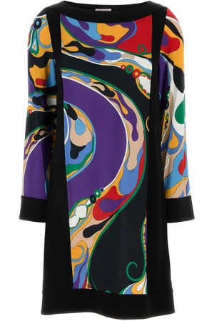Puccini Printed Stretch Viscose Mini Dress