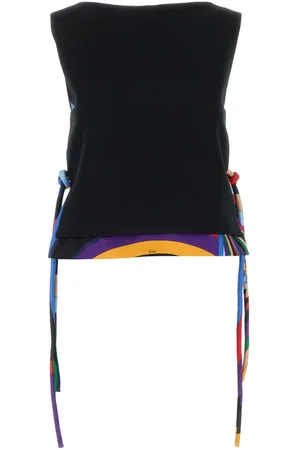 Puccini Black Silk Top
