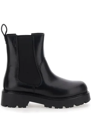 Vagabond Cosmo Ankle Boots With Elasticated Inserts In Leather Woman