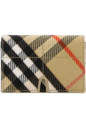 Burberry Embroidered Canvas Card Holder