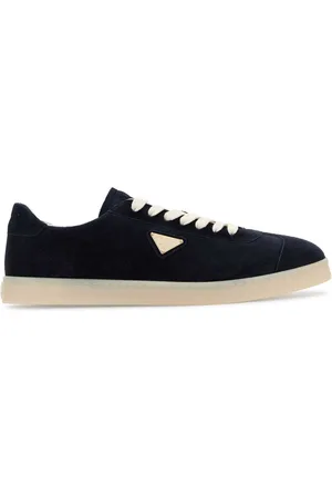 Prada Blue Suede Sneakers