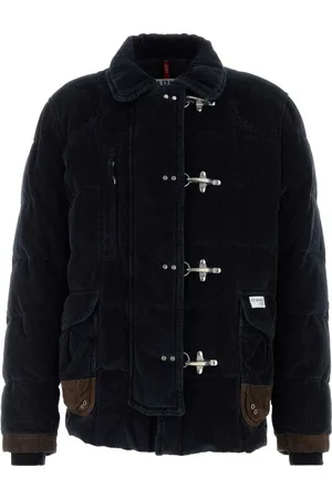 FAY Navy Blue Corduroy Down Jacket