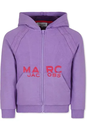 Marc Jacobs Purple Sweatshirt For Girl With Logo