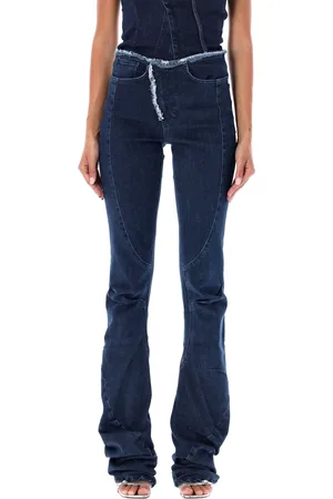 OTTOLINGER Raw-edge Drape Denim Pants