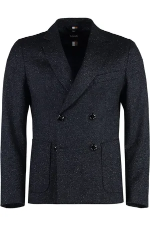 HUGO BOSS Double-breasted Virgin Wool Jacket