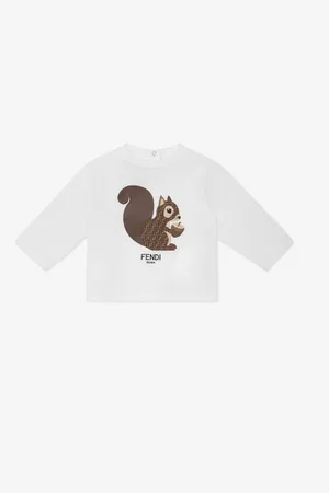 Fendi Kids T-shirts And Polos White