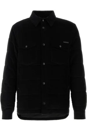 Dolce & Gabbana Black Corduroy Padded Jacket