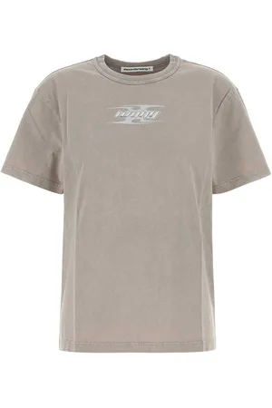 Alexander Wang Dove Grey Cotton T-shirt