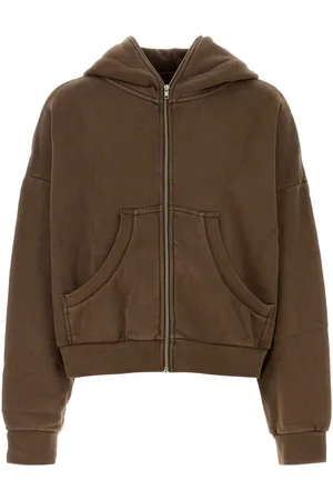Entire Studios Brown Cotton Oversize Sweatshirt