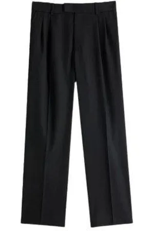 Drôle de Monsieur Logo Embroidered Pleated Trousers