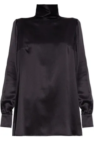 Dolce & Gabbana High Neck Satin Blouse
