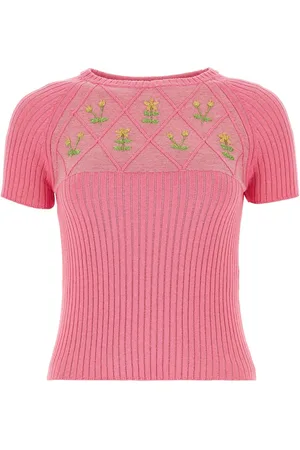 CORMIO Cotton Blend Diamond Ortensia Sweater
