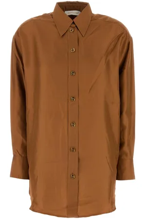 ZIMMERMANN Ochre Silk Illustration Shirt