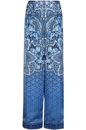 Alberta Ferretti Graphic Printed Wide-leg Trousers
