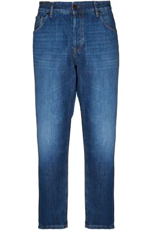 PT Torino Logo-patch Straight-leg Jeans