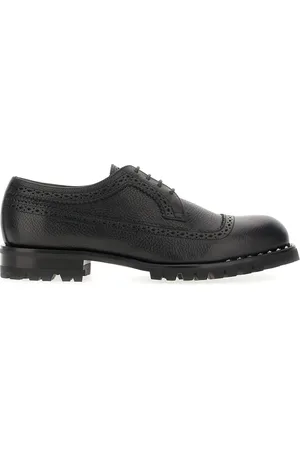 Jimmy Choo Black Leather Lace-up Shoes