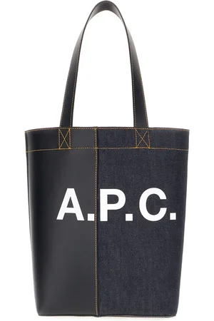 A.P.C. A. P.C. Multicolor Denim And Fabric Axel Shoulder Bag