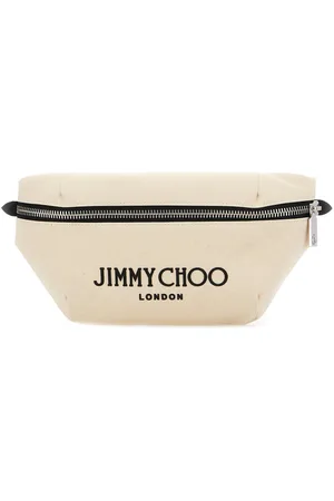 Jimmy Choo Ivory Canvas Beltbag