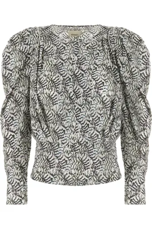 Isabel Marant Printed Stretch Silk Blouse