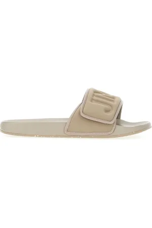 Jimmy Choo Dove Grey Lycra Fitz/f Slippers