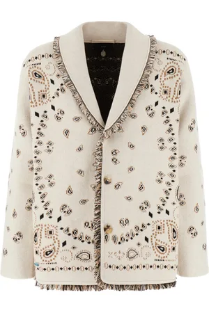 Alanui Embroidered Jacquard Bandana Cardigan
