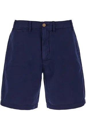 Ralph Lauren Blue Linen Blend Bermuda Shorts