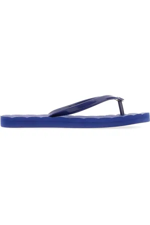 Tory Burch Blue Rubber Kira Thong Sandals