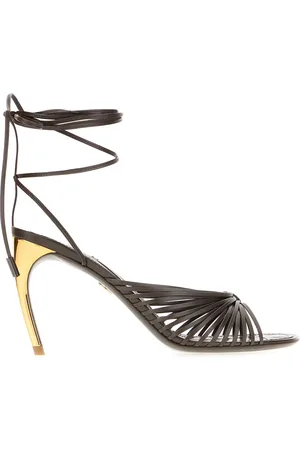 Salvatore Ferragamo Chocolate Leather Sandals