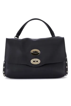 Zanellato Black Leather Small Postina Handbag