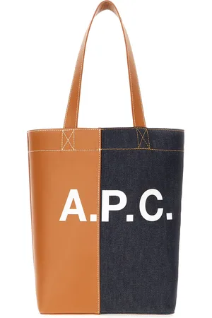 A.P.C. A. P.C. Multicolor Denim And Fabric Axel Shoulder Bag