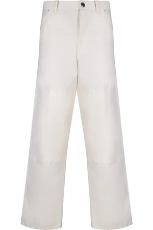 Moncler Ivory Stretch Cotton Pant