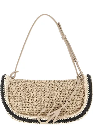 J.W.Anderson J. W. Anderson Cappuccino Raffia Bumper-15 Shoulder Bag